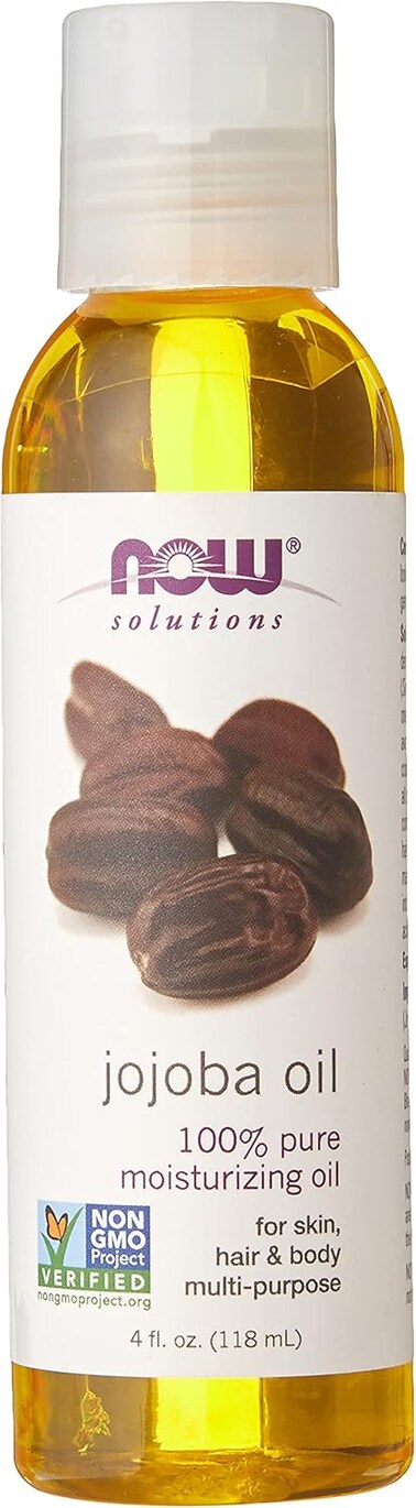 NOW Solutions Jojoba Oil, 100% Pure Moisturizing Oil for Face, Hair &amp; Body, 4 fl oz