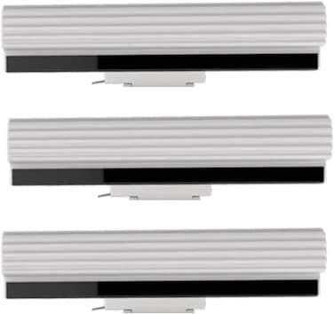 مجموعة رؤوس ممسحة اسفنجية قابلة لاعادة التعبئة من زالكون، مجموعة من 3 قطع من اسفنج بي في ايه فائق الامتصاص، متوافقة مع الممسحة الاسفنجية سريعة الفك 33 سم، ابيض