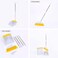 Zalcoon Household Floor Sweeping Upright Broom And Dustpan With Dustbin Set