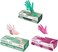 Zalcoon Vinyl Multicolor (Pink, Green &amp; Clear) Disposable Gloves, 4 Mil, Powder-Free, Smooth, Non-Sterile, Case Of 300 (3 Packs Of 100 Pieces)