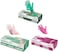 Zalcoon Vinyl Multicolor (Pink, Green &amp; Clear) Disposable Gloves, 4 Mil, Powder-Free, Smooth, Non-Sterile, Case Of 300 (3 Packs Of 100 Pieces)