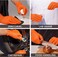 Zalcoon Black Nitrile Gloves, Heavy Duty Industrial Disposable Gloves Latex Free, Powder Free, Mechanic Gloves, Diamond Texture (1Pack X 100 Pieces)