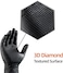 Zalcoon Black Nitrile Gloves, Heavy Duty Industrial Disposable Gloves Latex Free, Powder Free, Mechanic Gloves, Diamond Texture (1Pack X 100 Pieces) - Extra Large