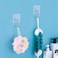 Zalcoon Adhesive Wall Hooks 6 PCS (Double Hooks), Wall Hangers Without Nails Self-Adhesive Traceless Clear And Removable, Waterproof And Rustproof Multiple Uses For Bathroom Kitchen Home