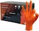 Zalcoon Diamond Texture Orange Nitrile Gloves 8Mil, 30cm, 12 Inch Long, Heavy Duty Industrial Disposable Gloves Latex Free, Powder Free, Mechanic Gloves