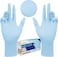 Zalcoon Nitrile Exam Disposable Gloves, Powder Free, Latex Free, Best For Restaurant, Saloon, Kitchen, Cleaning, Food Prep (100 Pieces X 1 Pack)