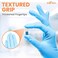 Zalcoon Nitrile Exam Disposable Gloves, Powder Free, Latex Free, Best For Restaurant, Saloon, Kitchen, Cleaning, Food Prep (100 Pieces X 1 Pack)