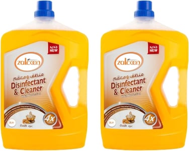 Zalcoon 3 Litre Twin Pack Antibacterial Power Floor Cleaner With 4 Times Powerful Cleaning, Oud Fragrance, Multi-Purpose Fabreez Liquid Cleaner Professional Household Non-Toxic Hardwood Floor Cleaner