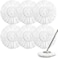 Zalcoon Spin Mop Replacement Head For 360&deg;, Microfiber Mop Head Replacement Refills Round Shape Standard Size (Pack Of 6 Pieces) (White)