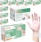 Zalcoon Vinyl Disposable Clear Examination Gloves4.5G, Powder-Free, Food-Safe, Smooth, Non-Sterile, Case Of 1000 (100 Pieces X 10 Packs)