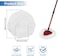 Zalcoon 4 Spin Mop Replace Refill, Handle, Scrub Brush, &amp; Base Mop Head Compatible With Vileda/O-Cedar Easy Wring Spin Mop, Floor Scrubber, 40% More Cleaning Power, Scrub Pad (White)