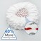 Zalcoon 4 Spin Mop Replace Refill, Handle, Scrub Brush, &amp; Base Mop Head Compatible With Vileda/O-Cedar Easy Wring Spin Mop, Floor Scrubber, 40% More Cleaning Power, Scrub Pad (White)