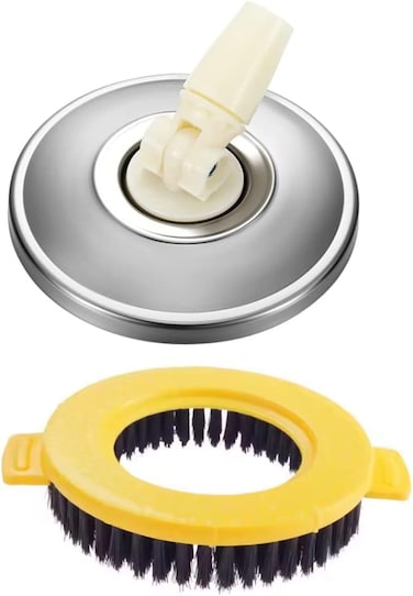 Zalcoon Spin Mop Replacement Base And Scrub Brush For 360&deg; Spin Mop Replacement Round Shape Spin Mop Standard Size