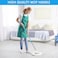 Zalcoon 4 Spin Mop Heads Replacement, Handle, Scrub Brush &amp; Base Compatible With Spin Mop &amp; Bucket Set Accessories For Floor Cleaning, Round Shape (Blue)