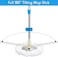 Zalcoon 4 Spin Mop Heads Replacement, Handle, Scrub Brush &amp; Base Compatible With Spin Mop &amp; Bucket Set Accessories For Floor Cleaning, Round Shape (Blue)