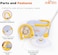 Zalcoon Spin Mop &amp; Bucket Set Automatic Hands-Free Spinning System (No Manual Pedal), 360&deg; Easy-Move Bucket With Wheels, Stainless Steel Handle, 2 Microfiber Mop Heads, Scrub Brush For All Floor Types