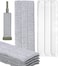 Zalcoon Flat Mop Refills 6 PCS Wet And Dry Pads For Floor Cleaning Microfiber Mop Head Replacement, Household Cleaning Tool For Tiles, Multi-Surface Hard Floors