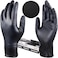 ZALCOON Black Clear disposable Gloves, 4.5g latex free Powder Free Gloves for light use, Home, Cleaning, Food Prep, Food safe and Non-Sterile Extra Large (XL) (1 Pack x 100 Pieces)