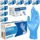 Zalcoon Vinyl Exam Gloves (Large), Blue, Latex-Free, Powder-Free, Disposable Gloves, Case of 1000 (10 Packs x 100 Pieces)