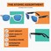 Atom Kids Polarized Sunglasses - 100% Uv400 Protection , Lightweight &amp; Children Friendly Ideal Shades For Girls Boys Aged 3-8 Years