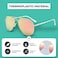 Atom Kids Polarized Sunglasses - 100% Uv400 Protection Glasses , Lightweight &amp; Children Friendly For Indoor Outdoor Ideal Shades Girls Boys Aged 5-12 Years