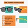 Atom Kids Polarized Sunglasses - 100% Uv400 Protection , Lightweight &amp; Children Friendly For Indoor Outdoor Ideal Shades Girls Boys Aged 5-12