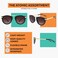 Atom Kids Polarized Sunglasses - 100% UV400 Protection , Lightweight &amp; Children Friendly For Indoor Outdoor Ideal Shades Girls Aged 3-8 Years