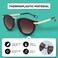 Atom Kids Polarized Sunglasses - 100% UV400 Protection , Lightweight &amp; Children Friendly For Indoor Outdoor Ideal Shades Girls Aged 3-8 Years