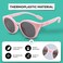 Atom Kids Polarized Sunglasses -100% Uv400 Protection , Lightweight &amp; Children Friendly For Indoor Outdoor - Ideal Shades Girls Boys Age 3-8