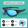 Atom Kids Polarized Sunglasses - 100% Uv400 Protection , Lightweight &amp; Children Friendly For Indoor Outdoor Ideal Shades Girls Boys