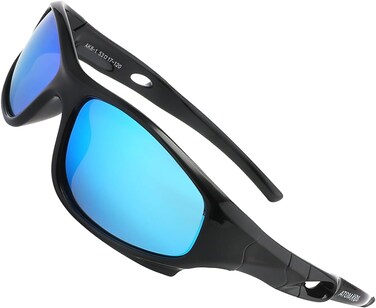 Atom Kids Polarized Sunglasses - 100% Uv400 Protection , Lightweight &amp; Children Friendly For Indoor Outdoor Ideal Shades Girls Boys