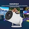 واونكت جهاز عرض صغير HY300، تصحيح الانحراف التلقائي، جهاز عرض محمول يدعم 4K 1080P، جهاز عرض ذكي 150 ANSI مع واي فاي 2.4/5G