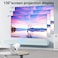 واونكت جهاز عرض صغير HY300، تصحيح الانحراف التلقائي، جهاز عرض محمول يدعم 4K 1080P، جهاز عرض ذكي 150 ANSI مع واي فاي 2.4/5G
