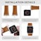 O Ozone - Slim Metal Straps for Apple Watch Series 10   Ultra 2   8 Ultra   9   8   7   6, 49mm 46mm 45mm 44mm 42mm for Women - Silver Rose Gold/Black