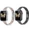 O Ozone - Slim Metal Straps for Apple Watch Series 10   Ultra 2   8 Ultra   9   8   7   6, 49mm 46mm 45mm 44mm 42mm for Women - Silver Rose Gold/Black