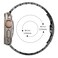 O Ozone - Titanium Metal Watch Band For Apple Watch Series 10   Ultra 2   8 Ultra   9   8   7   6, 49/46/45/44/42mm, Metal Replacement Wristband for Men - Titanium Orange