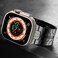 O Ozone - Titanium Metal Watch Band For Apple Watch Series 10   Ultra 2   8 Ultra   9   8   7   6, 49/46/45/44/42mm, Metal Replacement Wristband for Men - Titanium Orange