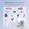 Mini Smart Projector  180 ANSI Lumens  12000mAh Battery   Android 13   4K Support  Auto Keystone  2.4G/5G WiFi  BT5.4  Portable LED Projector  2+16GB   Up to 130" Display
