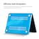 O Ozone - Crystal Case MacBook Air 13 inch (A2681) M2 2022, (A3113) M3 2024 with Keyboard Cover &amp; Screen Protector - Blue