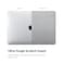 O Ozone - Crystal Case MacBook Air 15 inch (A2941) M2 2023, (A3114) M3 2024 with Keyboard Cover &amp; Screen Protector - Clear