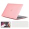 O Ozone - Rubberized Matte Case MacBook Air 13 inch (A1932, A2179, A2337, 2018-2020) with Keyboard Cover &amp; Screen Protector - Pink