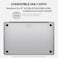O Ozone - Rubberized Matte Case MacBook Pro 13 inch (A1706, A1708, A1989, A2159, A2289, A2251, A2338, 2016, 2018-2020) with Keyboard Cover &amp; Screen Protector - Grey