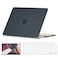 O Ozone - Rubberized Matte Case MacBook Air 13 inch (A2681) M2 2022, (A3113) M3 2024 with Keyboard Cover &amp; Screen Protector - Black