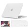 O Ozone - Rubberized Matte Case MacBook Air 13 inch (A2681) M2 2022, (A3113) M3 2024 with Keyboard Cover &amp; Screen Protector - White