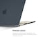 O Ozone - Rubberized Matte Case MacBook Air 15 inch (A2941) M2 2023, (A3114) M3 2024 with Keyboard Cover &amp; Screen Protector - Black