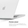 O Ozone - Rubberized Matte Case MacBook Pro 14 inch (A2442, A2779, A2918, A2992) 2021 (A3112, A3185, A3401) M4 2024 with Keyboard Cover &amp; Screen Protector - White