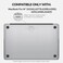 O Ozone - Rubberized Matte Case MacBook Pro 14 inch (A2442, A2779, A2918, A2992) 2021 (A3112, A3185, A3401) M4 2024 with Keyboard Cover &amp; Screen Protector - Grey