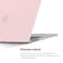 O Ozone - Rubberized Matte Case MacBook Pro 16 inch (A2485) M1 2021 (A2780) M2 (A2991) M3 2023 (A3403, A3186) M4 2024 with Keyboard Cover &amp; Screen Protector - Pink