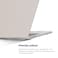 O Ozone - Candy Case MacBook Air 13 inch (A2681) M2 2022, (A3113) M3 2024 with Keyboard Cover &amp; Screen Protector - Rock Grey