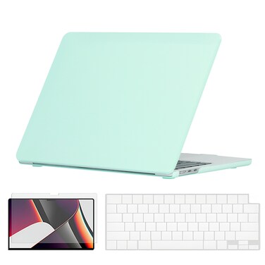 O Ozone - Candy Case MacBook Air 15 inch (A2941) M2 2023, (A3114) M3 2024 with Keyboard Cover &amp; Screen Protector - Cream Green